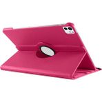 Apple iPad Pro 13 Inç 2024 M4 (A2925-A2926) Uyumlu Dönebilen Pu Deri Standlı Tablet Kılıfı - Pembe - iPad Pro 13 inç 2024 (M4)