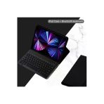 Apple Ipad Pro 4. Nesil M2 2022 11 Inç Uyumlu Bluetooth Klavyeli Kılıf Kalem Bölmeli (Türkçe Klavye) - Siyah