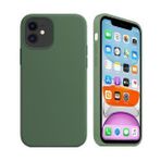 Apple iPhone 11 İçi Kadife Silikon Kılıf Yeşil