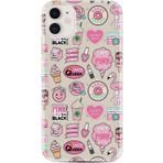 Apple Iphone 11 ile Uyumlu Kılıf Desenli Silikon Güzel ile Uyumlu Kılıf Donut Flamingo 1415