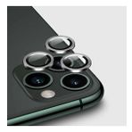 Apple iPhone 11 Pro Max Metal Çerçeveli Kamera Koruma Lensi Gümüş