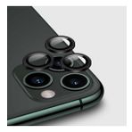 Apple iPhone 11 Pro Max Metal Çerçeveli Kamera Koruma Lensi Siyah