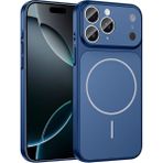 Apple iPhone 11 Pro Max Uyumlu Kılıf Zebana Titanmag Kılıf (Iphone 17 Pro Max Görünümlü) Mavi