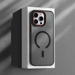 Apple iPhone 11 Pro Uyumlu Kılıf Zebana Aura M-Safe Silikon Kılıf Siyah