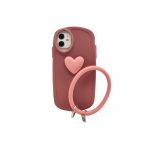 Apple Iphone 11 Uyumlu Halka Bilekli Nano Seri Arka Koruma Kılıf - Pembe