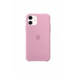 Apple iPhone 11 Uyumlu Logolu Içi Kadife Altı Açık Lansman Light Pink Silikon Kılıf