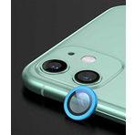 Apple iPhone 12 ile uyumlu Kamera Lens Koruyucu Çerçeveli Koruyucu CL-02 Mavi
