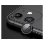 Apple iPhone 12 Kamera Koruyucu Lens Mercek Metal Çerçeveli 2li Set Siyah Black
