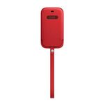 Apple İphone 12 Mini İçin Product Red Magsafe Özellikli Deri Kılıf