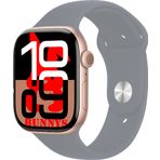 Apple iPhone 12 mini Uyumlu Gri Akıllı Saat Watch10 2025 Hediyeli AMOLED EKRAN