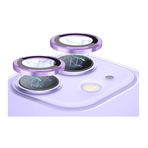 Apple iPhone 12 Pro ile uyumlu Kamera Lens Koruyucu Çerçeveli Koruyucu CL-02 Lila