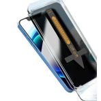 Apple iPhone 12 Pro Max Hayalet Ekran Koruyucu Süper Fast Anti-Dust Privacy Toz Önleyici Temperli Ekran Filmi