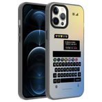 Apple iPhone 12 Pro Max ile uyumlu Kılıf Desenli Dragon Sert Kapak Klavye