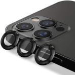 Apple iPhone 12 Pro Max Mercek-Lens Kamera Koruyucu Siyah