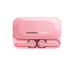 APPLE iPhone 12 Pro Max Uyumlu Kızaklı Tws Kablosuz Bluetooth Kulaklık (Pembe)