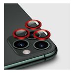 Apple iPhone 13 6.1'' Metal Çerçeveli Kamera Koruma Lensi Kırmızı