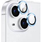 Apple iPhone 14 Kolay Takılabilen Premium Safir Kamera Lens Koruyucu Cl-12 - Mavi - iP 14