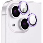 Apple iPhone 14 Kolay Takılabilen Premium Safir Kamera Lens Koruyucu Cl-12 - Mor - iP 14