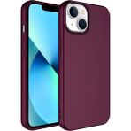 Apple iPhone 14 Plus Kılıf Içi Kadife Lansman Kapak - iP 14 Plus - Koyu Mor