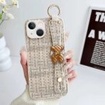 Apple iPhone 14 Plus Uyumlu Kılıf Zebana Teddy Silikon Kılıf Bej