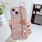 Apple iPhone 14 Plus Uyumlu Kılıf Zebana Teddy Silikon Kılıf Pembe