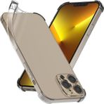 Apple iPhone 14 Pro Kılıf Antishock Darbe Emici Kamera Korumalı Yumuşak Esnek Şeffaf Silikon Kapak