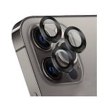 Apple iPhone 14 Pro Max 6.7'' Metal Çerçeveli Kamera Koruma Lensi Siyah