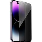 Apple iPhone 14 Pro Max 9d Hayalet Cam Tam Kaplayan Kırılmaz Tam Ekran Koruyucu - Siyah