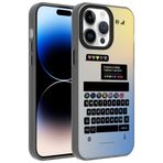 Apple iPhone 14 Pro Max ile uyumlu Kılıf Desenli Dragon Sert Kapak Klavye