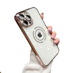 Apple iPhone 14 Pro Max ile uyumlu Kılıf Prıltılı Çıkartılabilir Kamera Lens Korumalı Esta Kapak Gold
