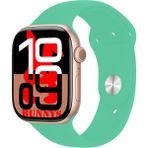 Apple iPhone 14 Pro Max Uyumlu Su Yeşili Akıllı Saat WATCH10 2025 Hediyeli Amoled Ekran - 46 mm