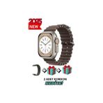 Apple iPhone 14 Uyumlu Akıllı Saat Watch Ultra2 49MM Kordon Hediyeli - Son Versiyon - Kahverengi