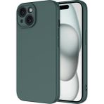 Apple iPhone 15 Kılıf Içi Kadife Lansman Kapak - iP 15 - Koyu Yeşil