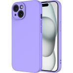 Apple iPhone 15 Kılıf Içi Kadife Lansman Kapak - iP 15 - Lila