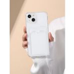 Apple iPhone 15 Plus Transparent Kartlıklı Antişok Kılıf Şeffaf