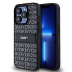 Apple İphone 15 Pro Kılıf DKNY Orjinal Lisanslı 3D Yazılı Repeat Texture Pattern Kapak