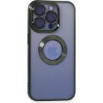 Apple iPhone 15 Pro Kılıf Slot Silikon - Köknar Yeşili - Renkli