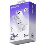 Apple Iphone 15 Pro Max Bilvis 5In1 3D Magic Cam Ekran Koruyucu - Siyah-(5796)