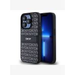 Apple İphone 15 Pro Max Kılıf DKNY Orjinal Lisanslı 3D Yazılı Repeat Texture Pattern Kapak