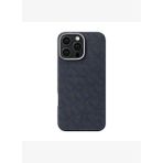 Apple iPhone 16 Pro Kılıf MagSafe Şarj Özellikli Aramid Fiber Pitaka Tactile Woven Monogram Serisi Kapak