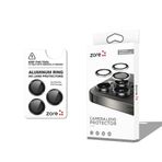 Apple iPhone 16 Pro Max ile uyumlu Premium Safir Parmak İzi Bırakmayan Anti-Reflective Kamera Lens Koruyucu CL-12 Siyah