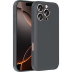Apple iPhone 16 Pro Max Kılıf Kamera Korumalı Gizli Kartlık Hazneli Zr-Vitra - Gri