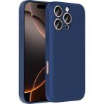 Apple iPhone 16 Pro Max Kılıf Kamera Korumalı Gizli Kartlık Hazneli Zr-Vitra - Lacivert
