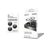Apple iPhone 16 Pro Zore CL-12 Premium Safir Parmak İzi Bırakmayan Anti-Reflective Kamera Lens Koruyucu Titanyum-Gri