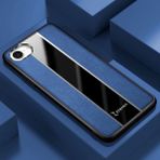 Apple iPhone 16E Uyumlu Kılıf Zebana Premium Deri Kılıf Mavi