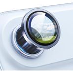 Apple iPhone 17 Air Parmak Izi Bırakmayan Safir Anti-Reflective Sapphire Vault Kamera Lens Koruyucu - Mavi
