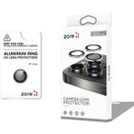 Apple iPhone 17 Air Premium Safir Parmak Izi Bırakmayan Anti-Reflective Kamera Lens Koruyucu Cl-12 - Siyah - iP 17 Air