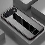 Apple iPhone 17 Air Uyumlu Kılıf Zebana Premium Deri Kılıf Gri