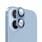 Apple iPhone 17 İle Uyumlu Temperli Sert Cam Renkli Lens Koruyucu (mavi)