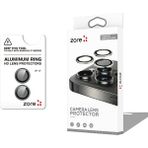 Apple iPhone 17 Premium Safir Parmak Izi Bırakmayan Anti-Reflective Kamera Lens Koruyucu Cl-12 - Gri - iP 17